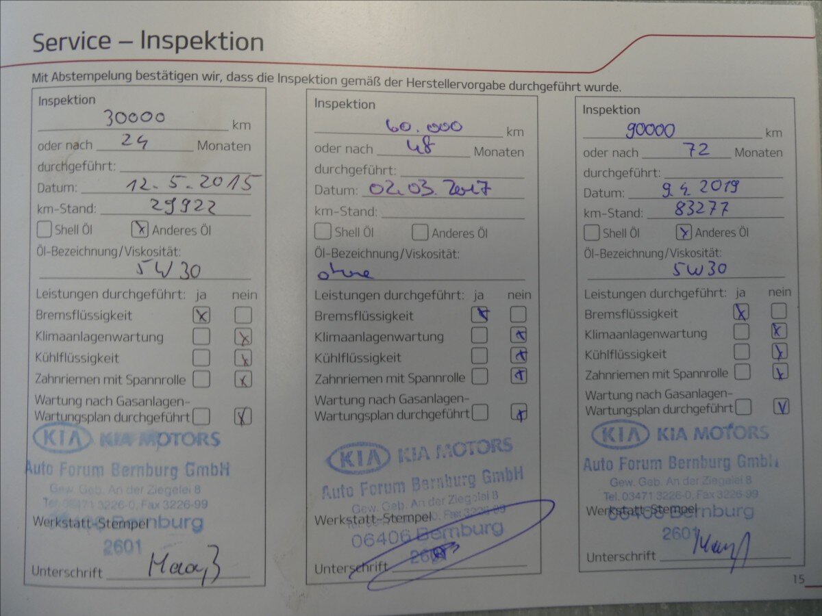 KIA Ceed Hatchback 1,6 l 996 kw
