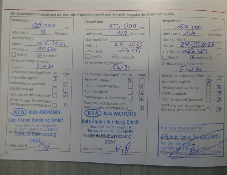 KIA Ceed Hatchback 1,6 l 996 kw