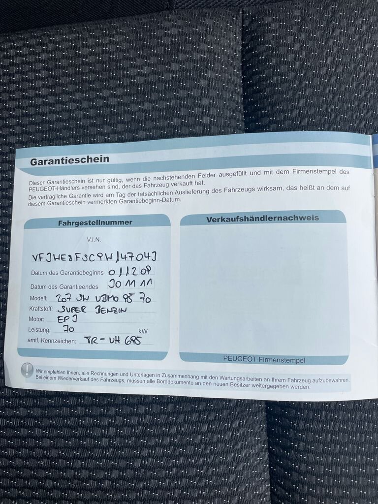 Peugeot 207 Kombi 1,4 l 70 kw