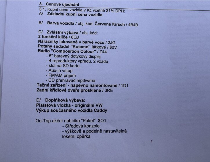 Volkswagen Caddy Kombi 2,0 l 75 kw