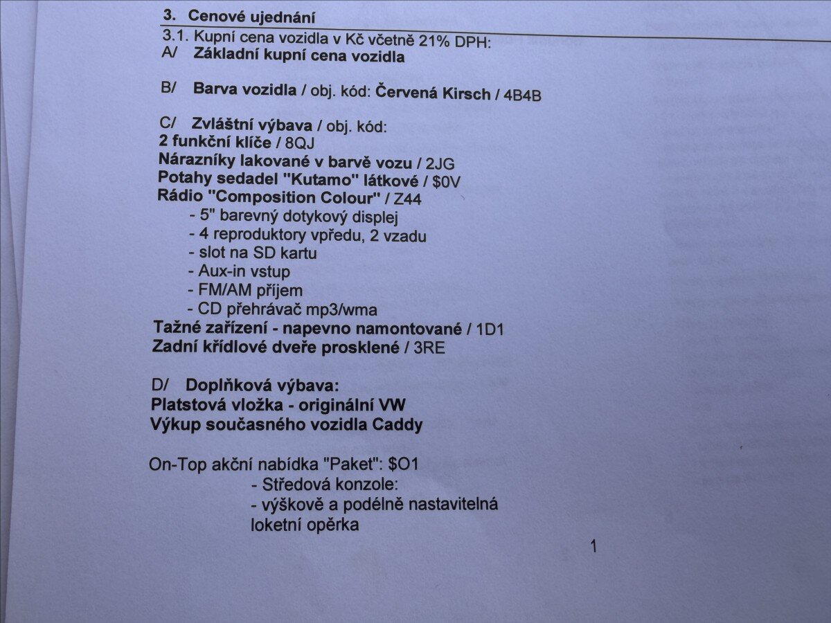 Volkswagen Caddy Kombi 2,0 l 75 kw