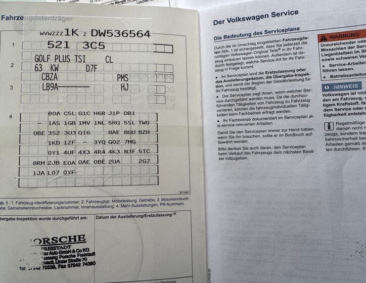 Volkswagen Golf Plus Kombi 1,2 l 63 kw
