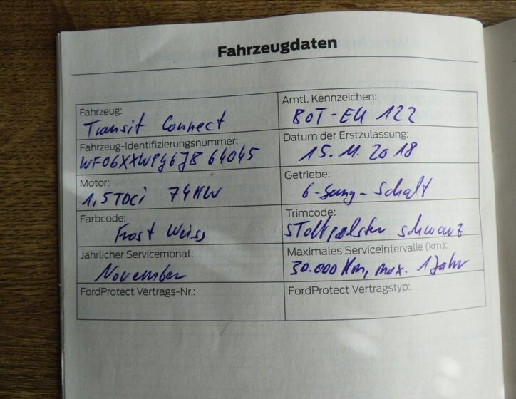 Ford Transit Connect MPV 1,5 l 74 kw