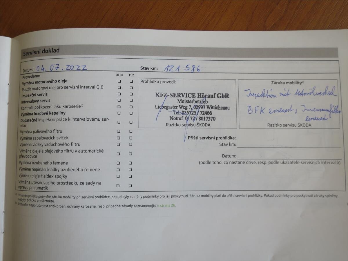 Škoda Octavia Sedan 2,0 l 110 kw