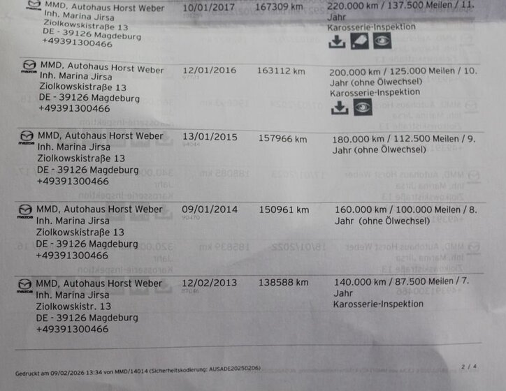 Mazda 6 Sedan / Limuzína 2,0 l 108 kw