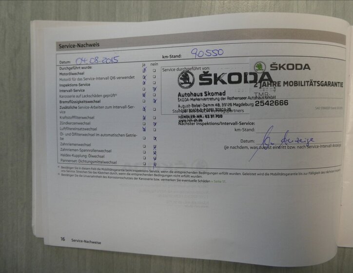 Škoda Octavia Kombi 2,0 l 103 kw