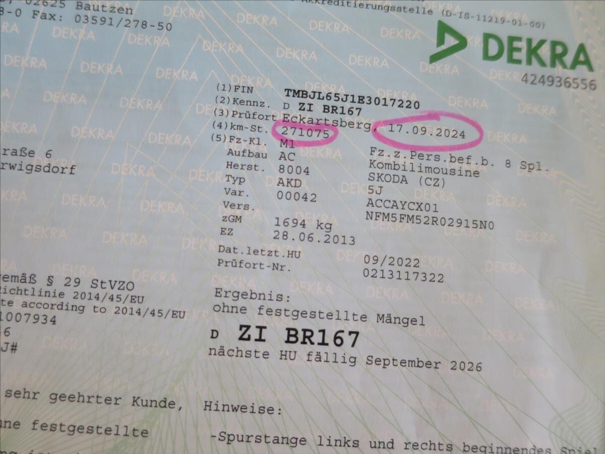 Škoda Fabia Kombi 1,6 l 77 kw