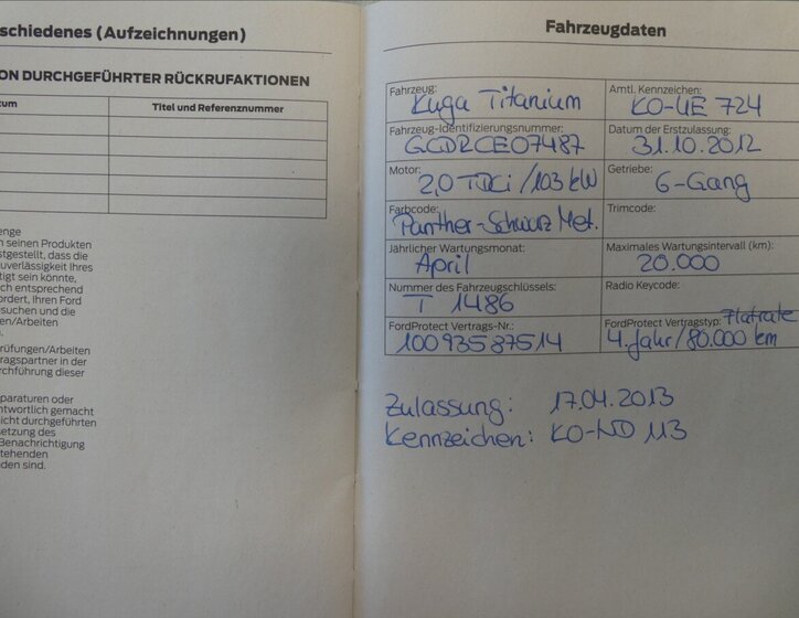 Ford Kuga SUV / Terénní 2,0 l 103 kw