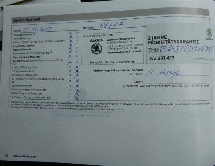 Škoda Fabia Hatchback 1,6 l 77 kw