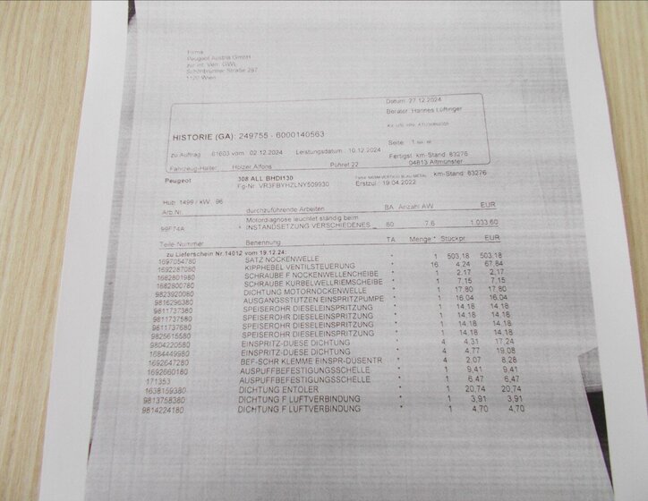 Peugeot 308 Hatchback 1,5 l 96 kw