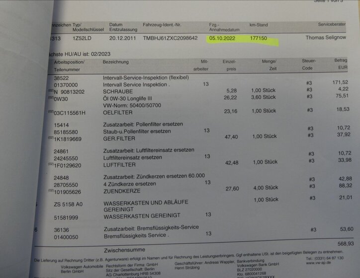 Škoda Octavia Kombi 1,4 l 90 kw