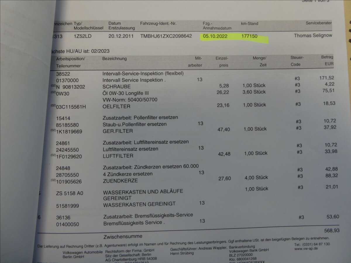 Škoda Octavia Kombi 1,4 l 90 kw
