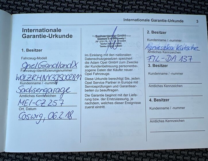 Opel Grandland X Hatchback 1,2 l 96 kw