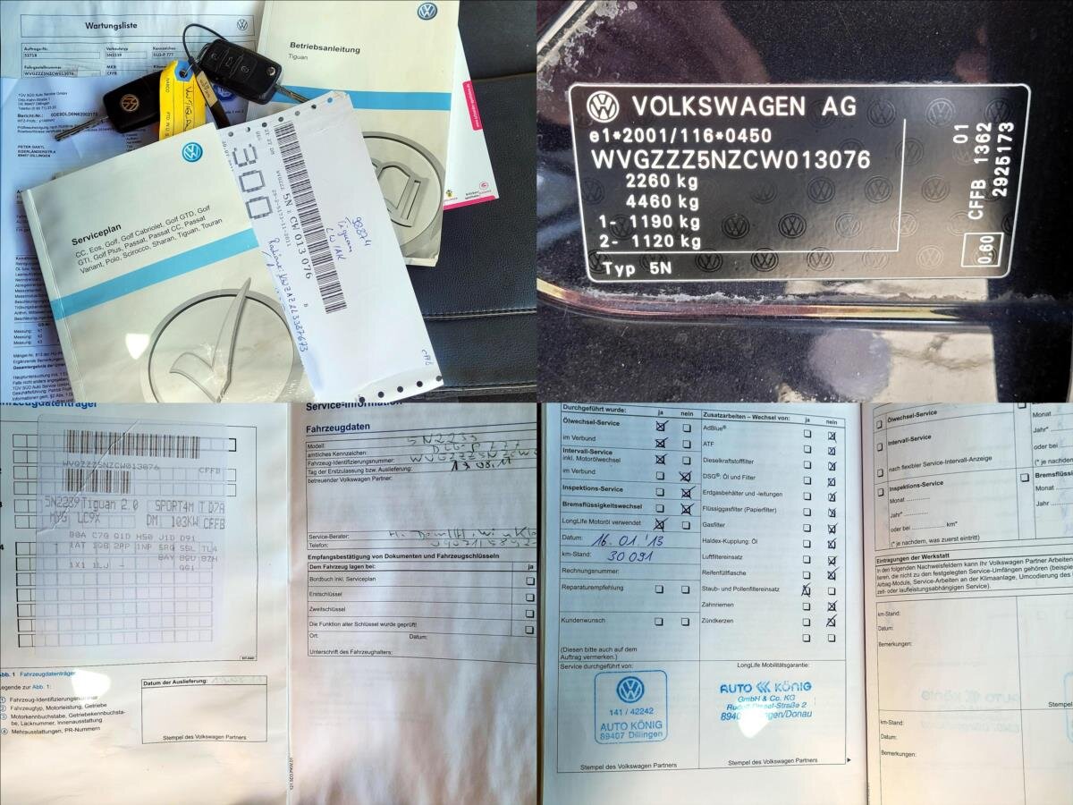 Volkswagen Tiguan SUV 2,0 l 103 kw