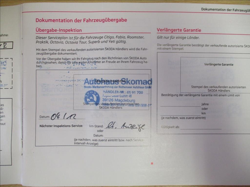 Škoda Fabia Hatchback 1,2 l 63 kw