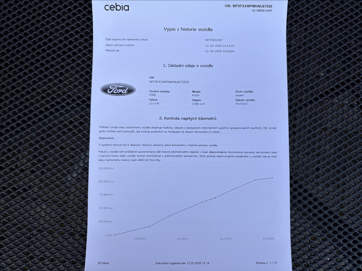 Ford Kuga SUV / Terénní 2,5 l 165 kw