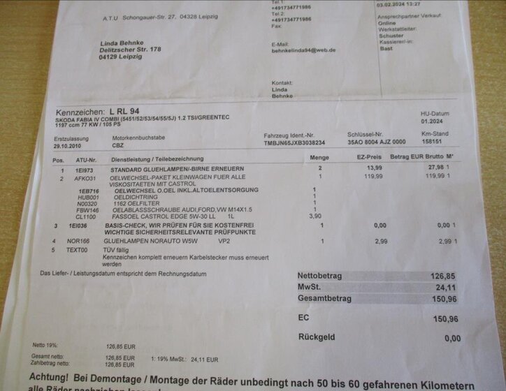Škoda Fabia Kombi 1,2 l 77 kw