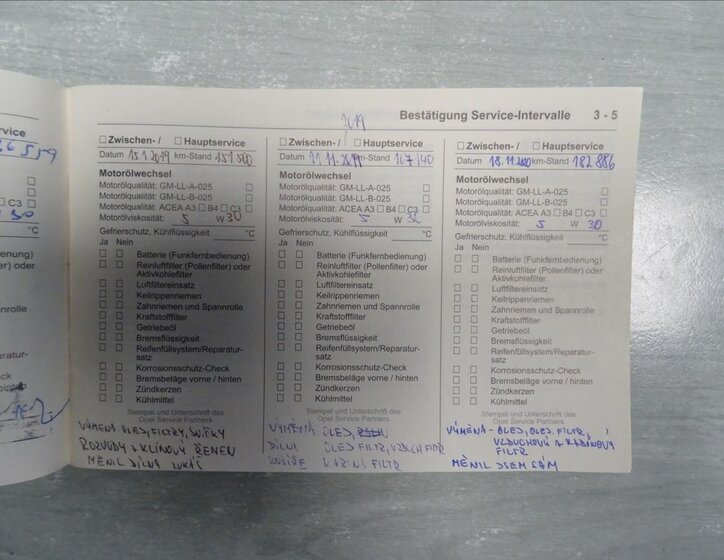 Opel Zafira MPV 1,6 l 85 kw