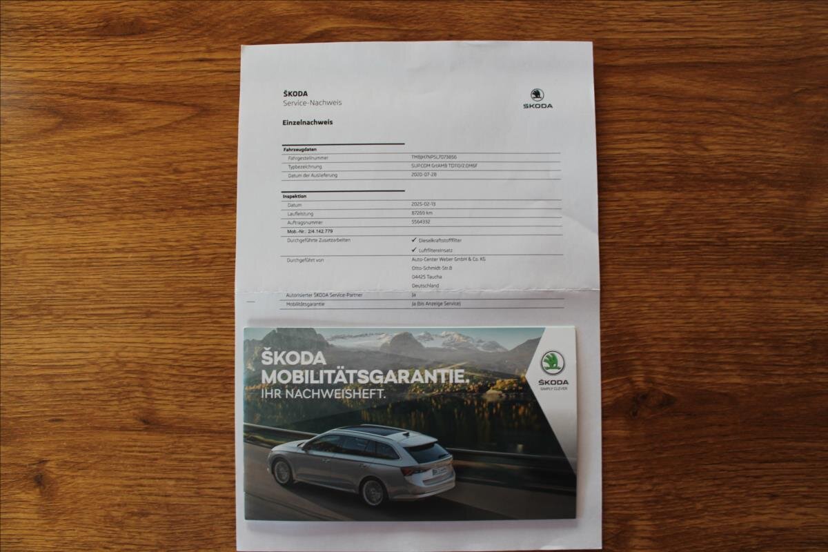 Škoda Superb Kombi 2,0 l 110 kw