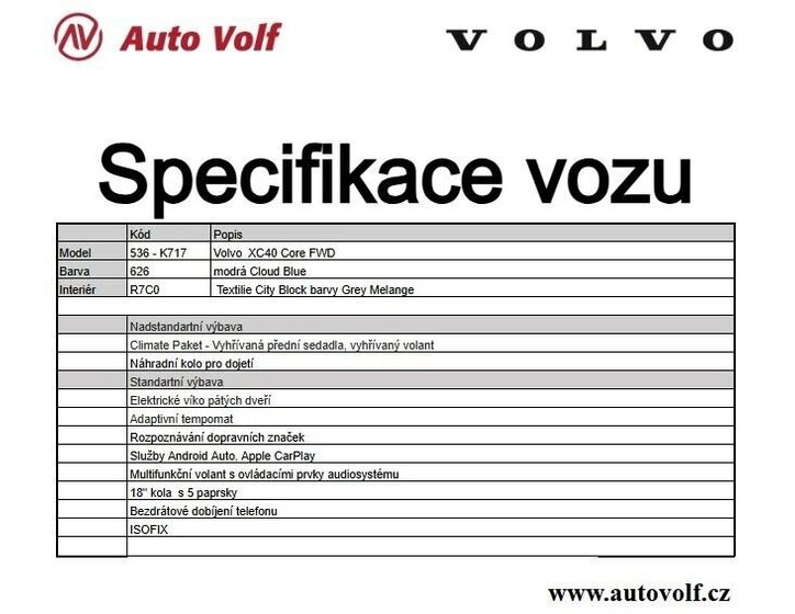 Volvo XC40 SUV / Terénní 2,0 l 120 kw