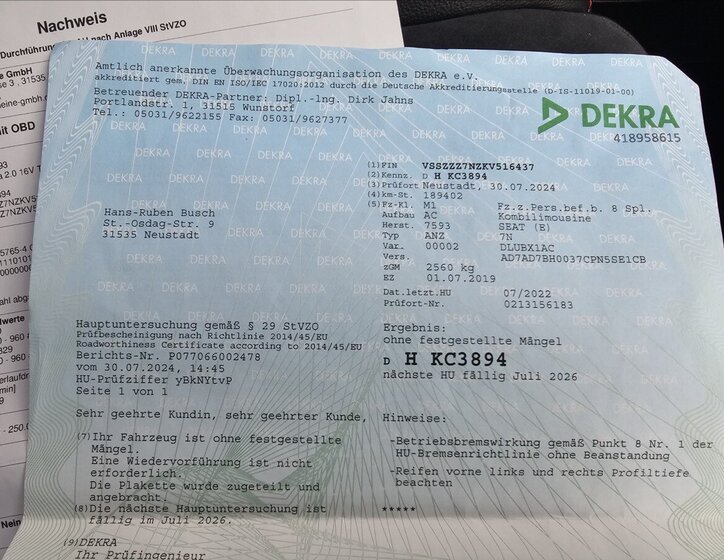 Seat Alhambra Kombi 2,0 l 130 kw