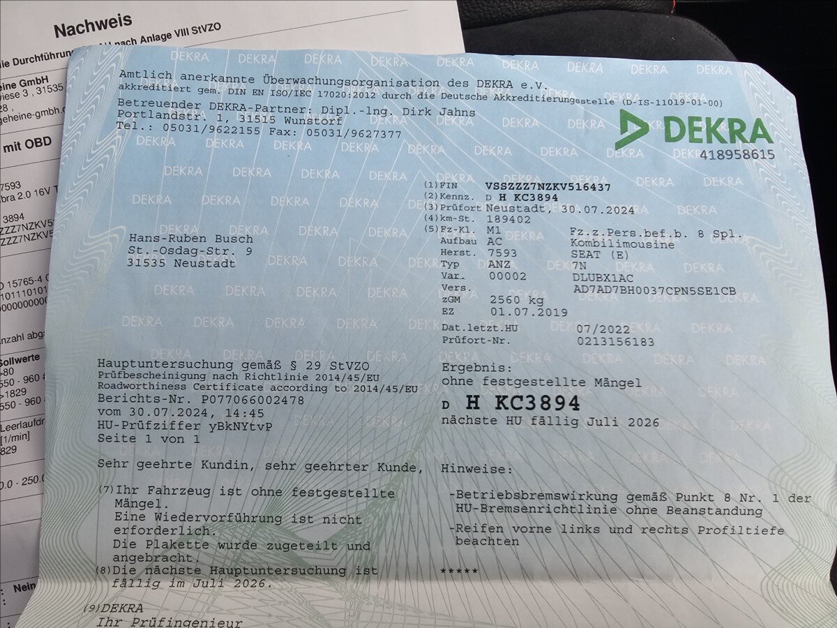 Seat Alhambra Kombi 2,0 l 130 kw