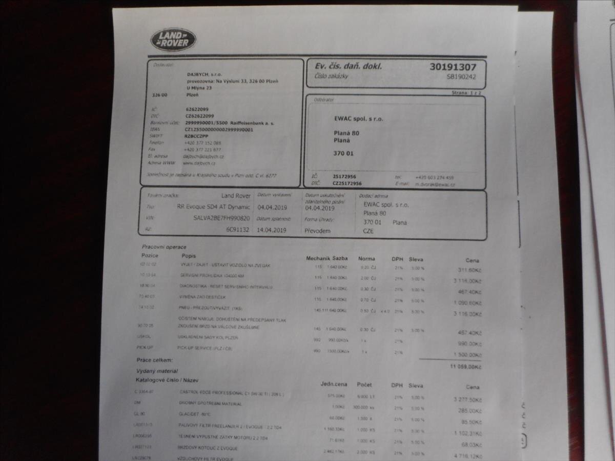 Land Rover Range Rover Evoque SUV 2,2 l 140 kw