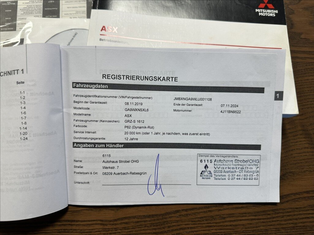 Mitsubishi ASX SUV 2,0 l 110 kw