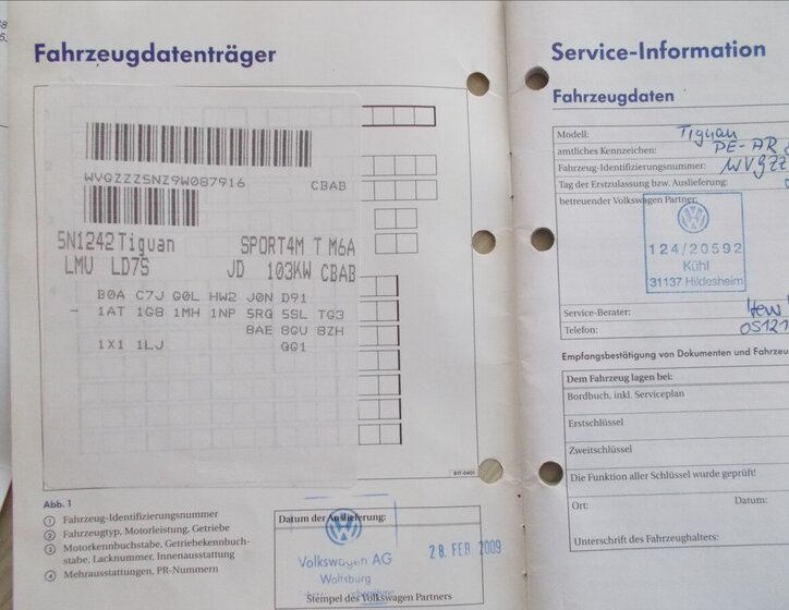 Volkswagen Tiguan SUV 2,0 l 103 kw