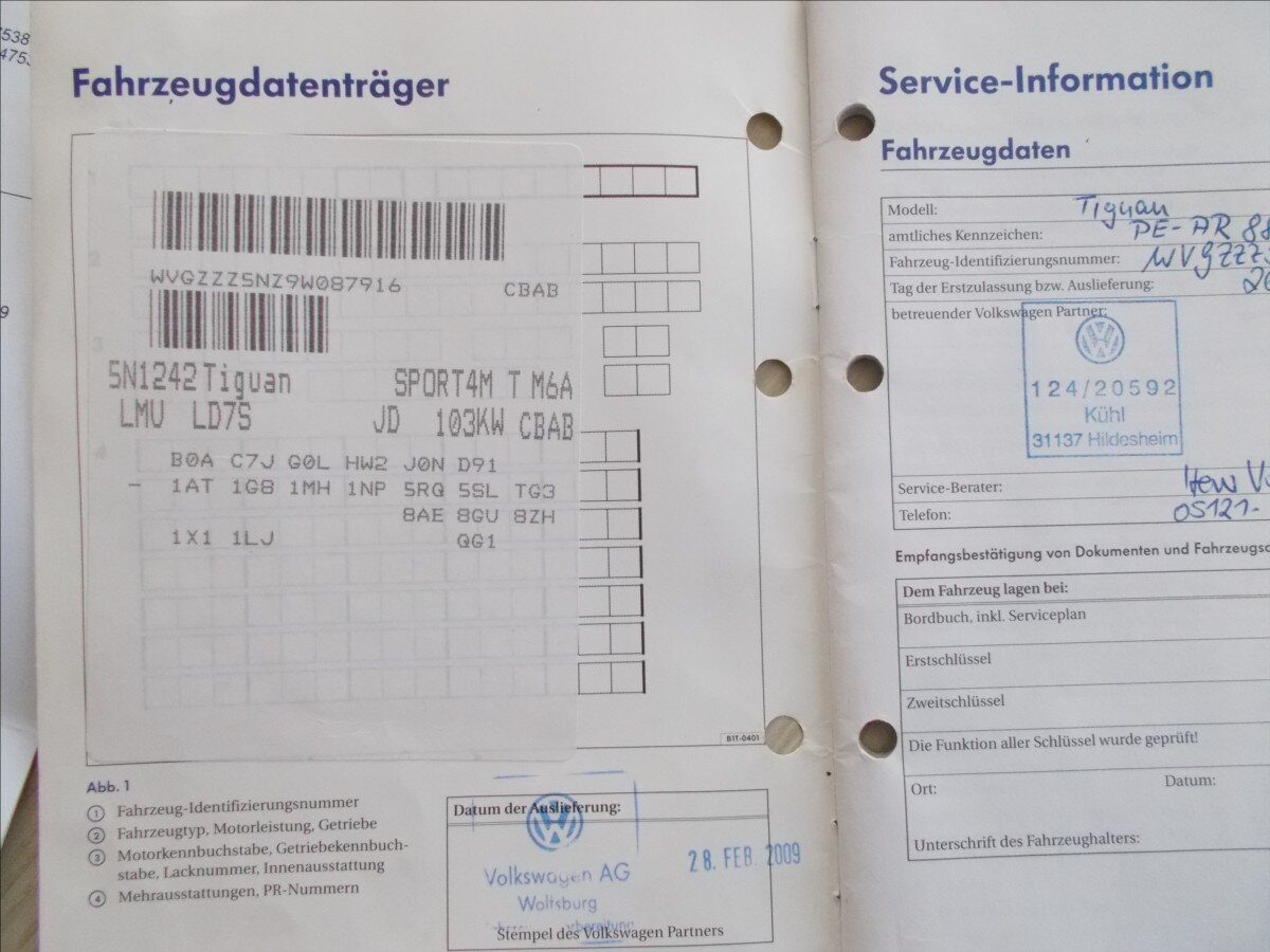 Volkswagen Tiguan SUV 2,0 l 103 kw