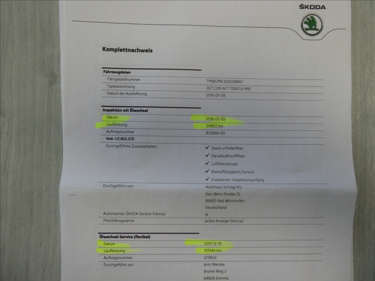 Škoda Octavia Kombi 1,6 l 81 kw