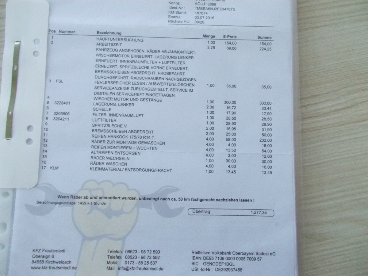 Škoda Fabia Hatchback 999,0 44 kw