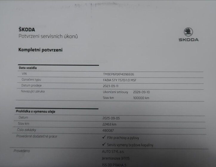 Škoda Fabia Hatchback 999,0 70 kw