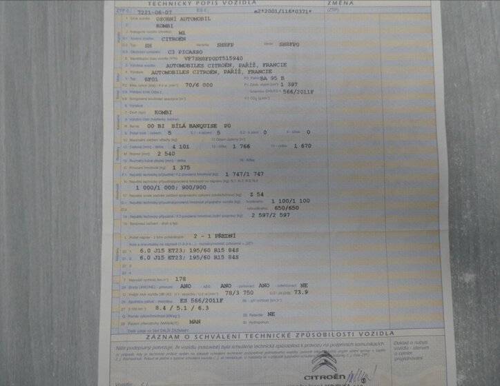 Citroën C3 Picasso MPV 1,4 l 70 kw