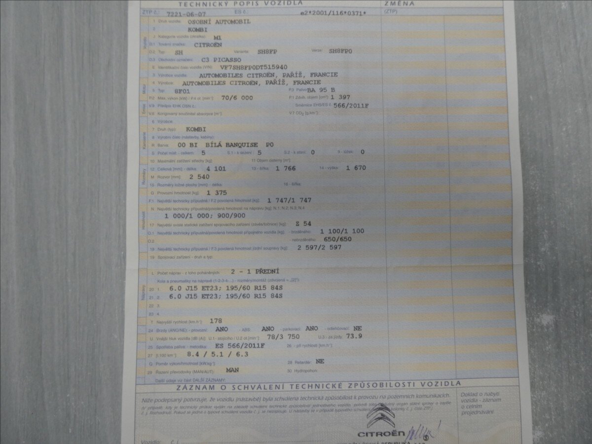 Citroën C3 Picasso MPV 1,4 l 70 kw