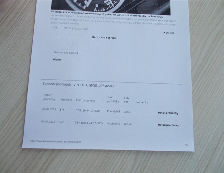 Škoda Octavia Kombi 1,6 l 85 kw