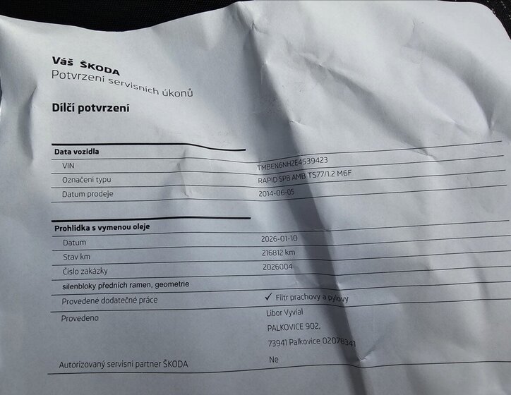 Škoda Rapid Hatchback 1,2 l 77 kw