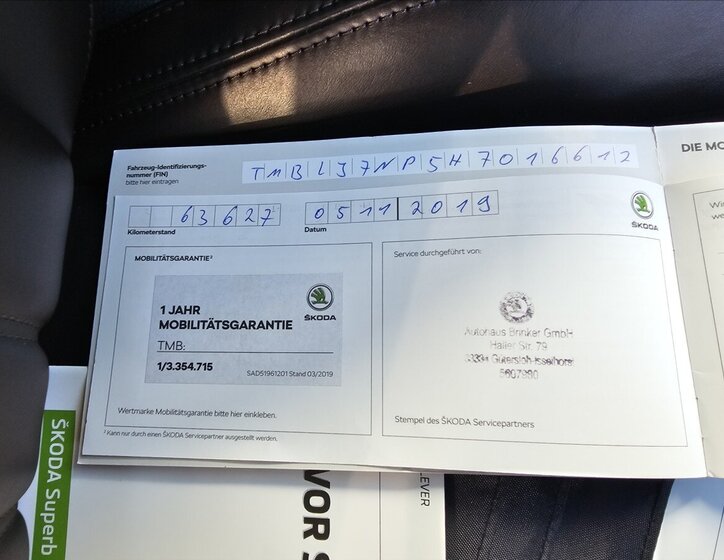 Škoda Superb Kombi 2,0 l 140 kw