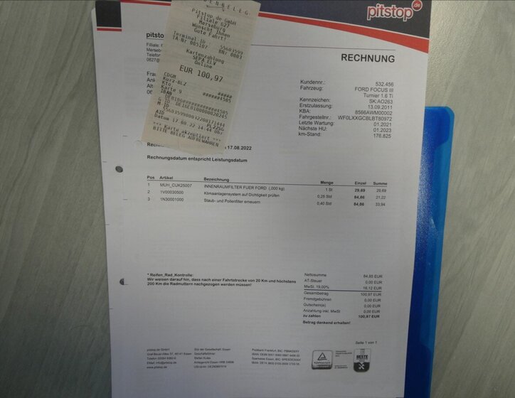 Ford Focus Kombi 1,6 l 92 kw