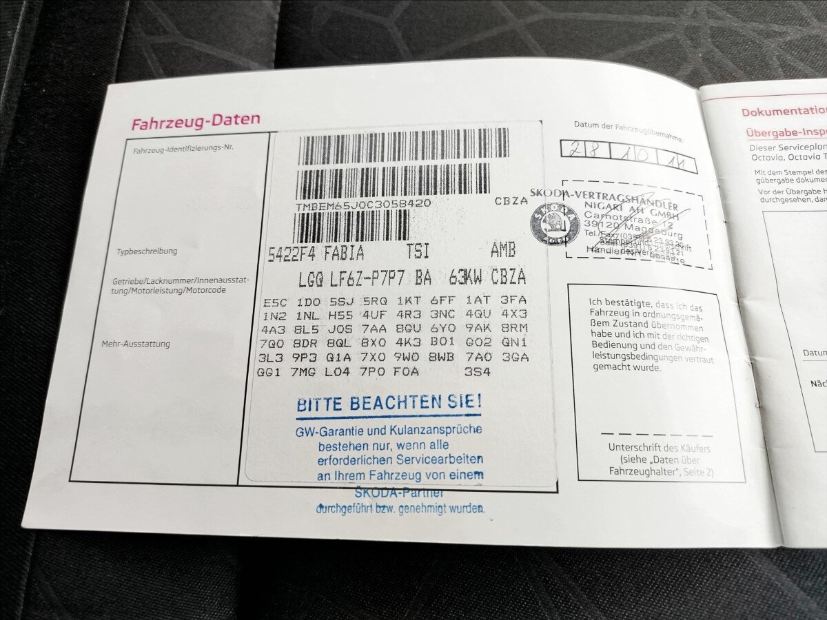 Škoda Fabia Hatchback 1,2 l 63 kw