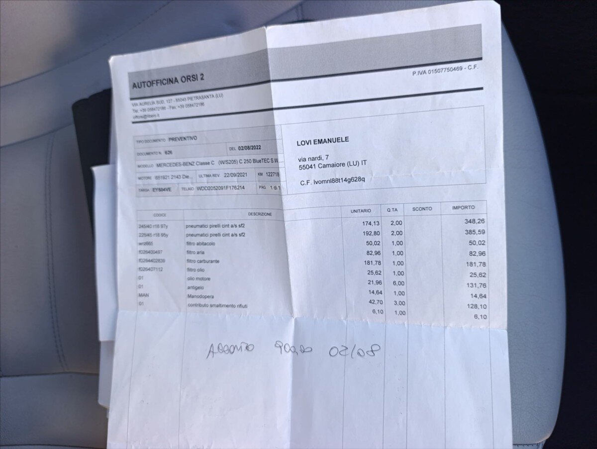 Mercedes-Benz Třídy C Kombi 2,1 l 150 kw