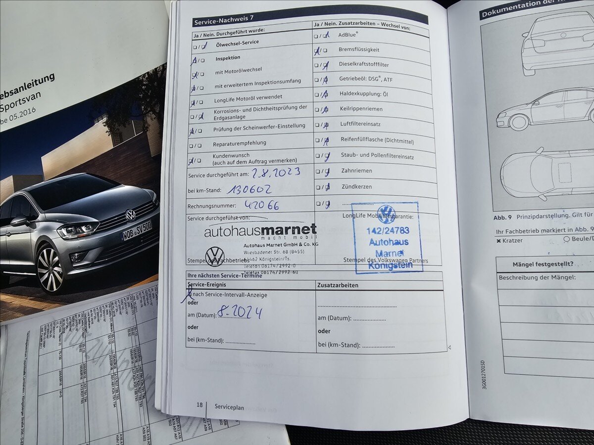 Volkswagen Golf Sportsvan Kombi 1,4 l 110 kw