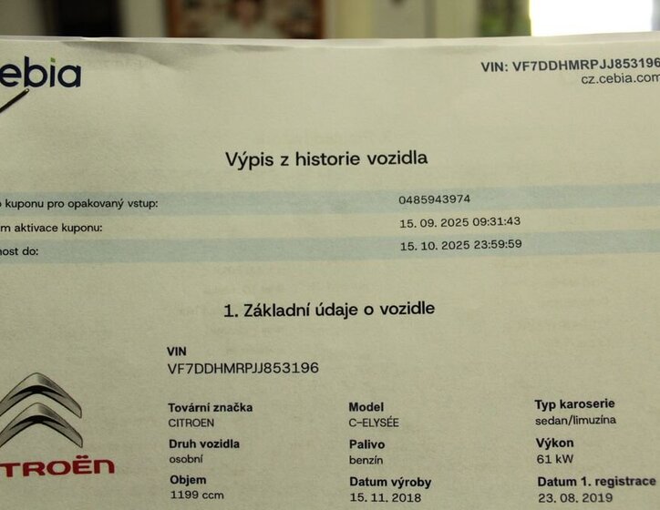 Citroën C-Elysée Sedan 1,2 l 61 kw