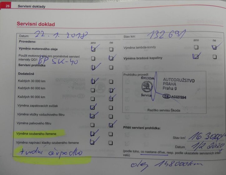 Škoda Octavia Liftback 1,6 l 75 kw