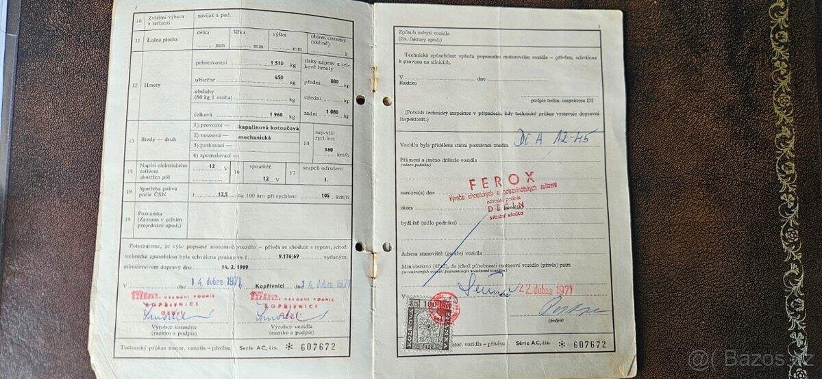 Tatra T603 Sedan 2,5 l 73 kw