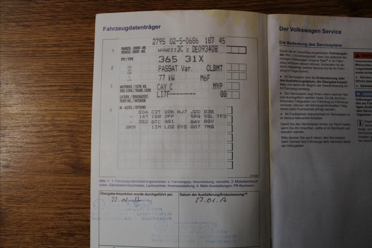 Volkswagen Passat Kombi 1,6 l 77 kw