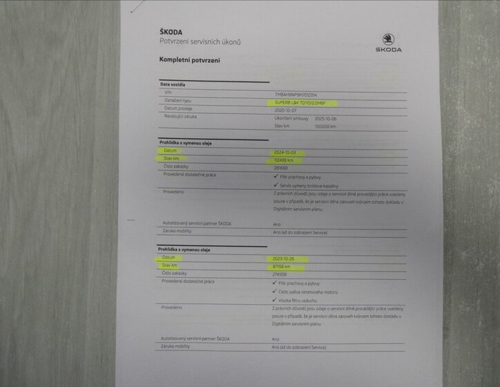 Škoda Superb Sedan / Limuzína 2,0 l 110 kw