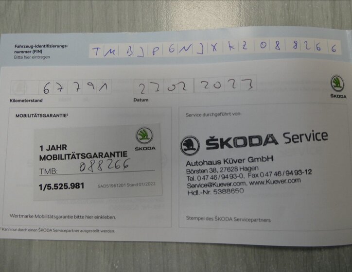 Škoda Fabia Kombi 999,0 70 kw