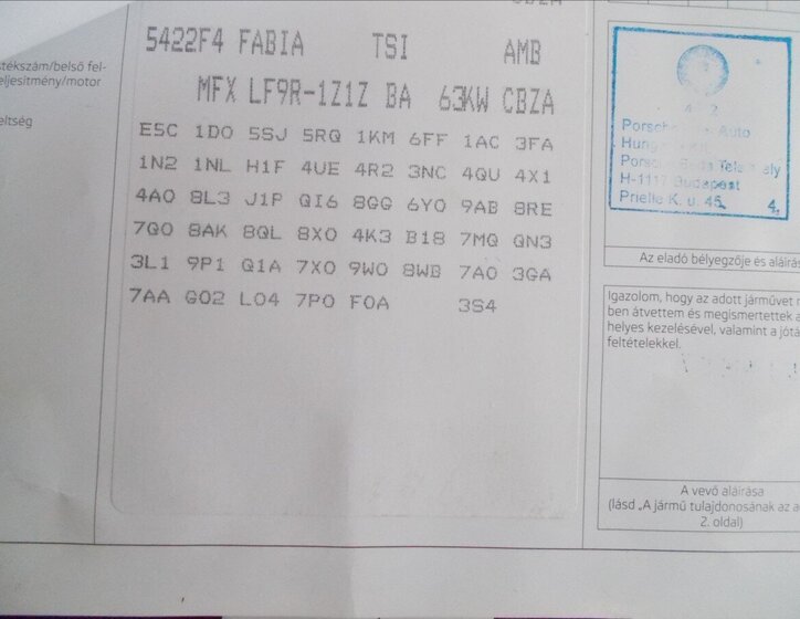 Škoda Fabia Hatchback 1,2 l 63 kw