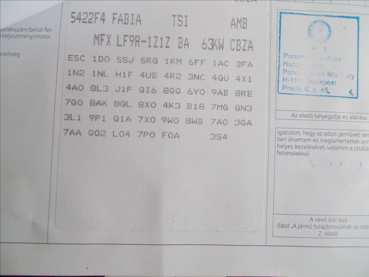 Škoda Fabia Hatchback 1,2 l 63 kw